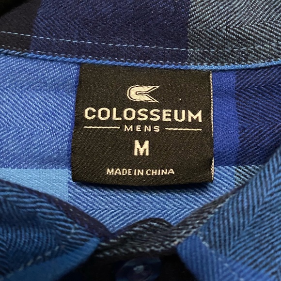 Mens Blue Pitt Flannel - Picture 4 of 5